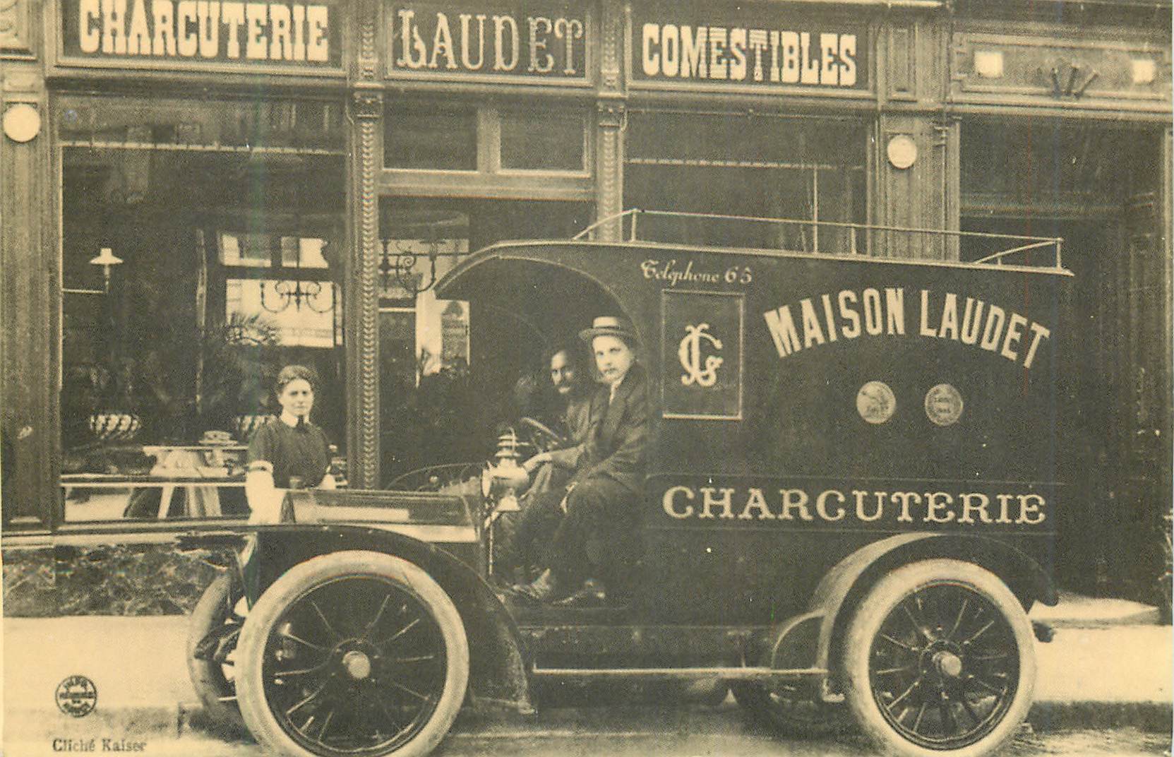 REPRO Voiture Maison Laudet Charcuterie Automobile